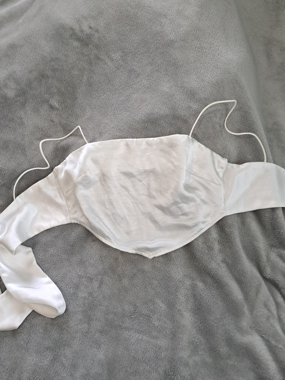 Princess Polly White Cropped Tie-Back Top